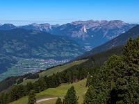 Österreich - Karspitze - Ausblick ins vordere Zillertal mit Rofan Gebirge